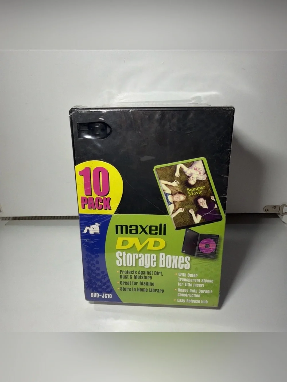 Black DVD Storage Boxes - 10 Pack